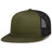 Pacific Headwear D - SERIES 5 - PANEL TRUCKER SNAPBACK CAP 4D7 MOSS/LT CHARCOAL/MOSS OS