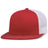 Pacific Headwear D - SERIES 5 - PANEL TRUCKER SNAPBACK CAP 4D7 RED/WHITE/RED OS