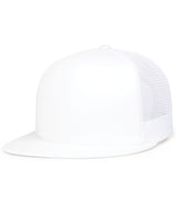 Pacific Headwear D - SERIES 5 - PANEL TRUCKER SNAPBACK CAP 4D7 WHITE OS