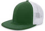 Pacific Headwear D - Series Trucker PacFlex Cap 4D5 DARK GREEN/WHITE/DARK GREEN S/M