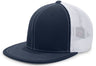 Pacific Headwear D - Series Trucker PacFlex Cap 4D5 NAVY/WHITE/NAVY S/M