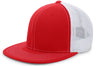 Pacific Headwear D - Series Trucker PacFlex Cap 4D5 RED/WHITE/RED S/M
