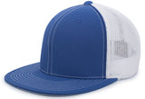 Pacific Headwear D - Series Trucker PacFlex Cap 4D5 ROYAL/WHITE/ROYAL S/M