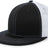 Pacific Headwear D - Series Trucker Snapback Cap 4D3 BLACK/WHITE/BLACK OS