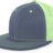 Pacific Headwear D - Series Trucker Snapback Cap 4D3 GRAPHITE/NEON YELLOW/GRAPHITE OS