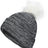 Pacific Headwear Faux Fur Pom Beanie - Pacific Headwear P604K BLACK/WHITE OS