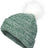 Pacific Headwear Faux Fur Pom Beanie - Pacific Headwear P604K DARK GREEN/WHITE OS
