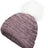 Pacific Headwear Faux Fur Pom Beanie - Pacific Headwear P604K MAROON/WHITE OS