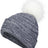 Pacific Headwear Faux Fur Pom Beanie - Pacific Headwear P604K NAVY/WHITE OS