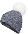 Pacific Headwear Faux Fur Pom Beanie - Pacific Headwear P604K NAVY/WHITE OS