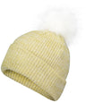 Pacific Headwear Faux Fur Pom Beanie - Pacific Headwear P604K VEGAS GOLD/WHITE OS