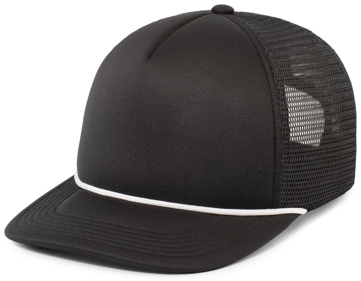 Pacific Headwear Foamie Fresh Trucker Cap - Pacific Headwear P782 BLACK/WHITE OS
