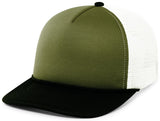 Pacific Headwear Foamie Fresh Trucker Cap - Pacific Headwear P782 MOSS/WHITE/BLACK OS