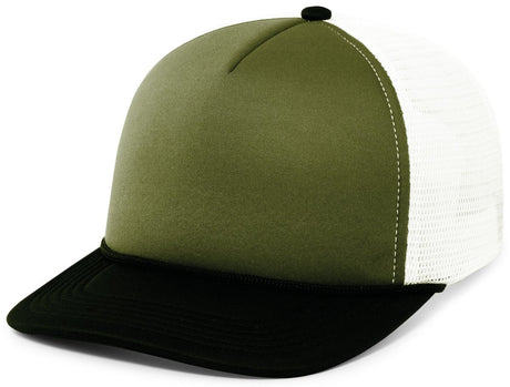 Pacific Headwear Foamie Fresh Trucker Cap - Pacific Headwear P782 MOSS/WHITE/BLACK OS