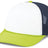 Pacific Headwear Foamie Fresh Trucker Cap - Pacific Headwear P782 WHITE/NAVY/CHARTRUESE OS