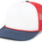 Pacific Headwear Foamie Fresh Trucker Cap - Pacific Headwear P782 WHITE/RED/NAVY OS