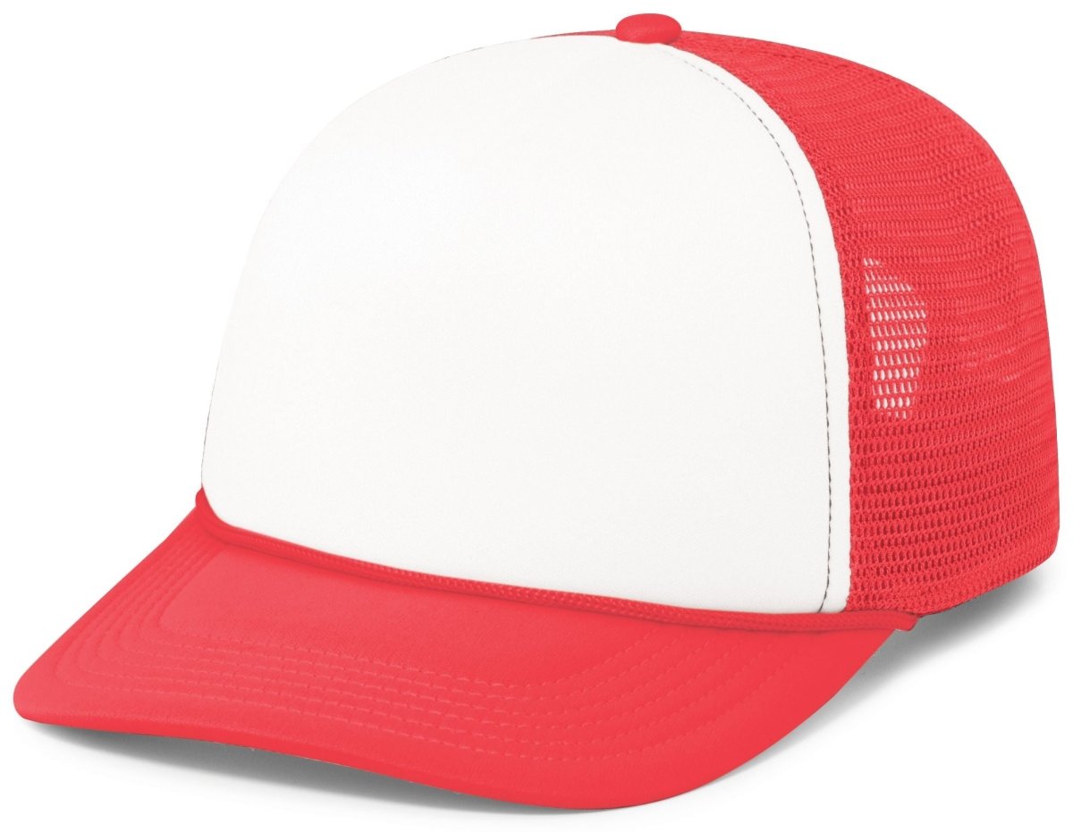 Pacific Headwear Foamie Fresh Trucker Cap - Pacific Headwear P782 WHITE/RED/RED OS
