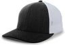 Pacific Headwear Heather Trucker PacFlex Cap - Pacific Headwear P405 BLACK HEATHER/WHITE S/M