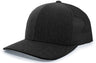 Pacific Headwear Heather Trucker Snapback Cap 110C BKH/B/BH OS
