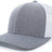 Pacific Headwear Heather Trucker Snapback Cap 110C GHWHGH OS
