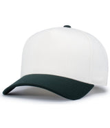 Pacific Headwear HERITAGE 5 - PANEL SNAPBACK CAP - Pacific Headwear P814 VINTAGE WHITE/DARK GREEN OS