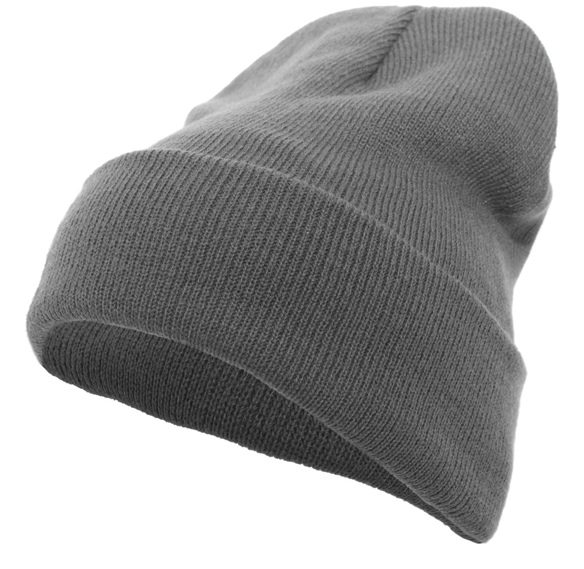 Pacific Headwear Knit Fold Over Beanie 621K GRAPHITE OS