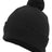 Pacific Headwear Knit Fold Over Pom - Pom Beanie 641K BLACK OS