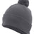 Pacific Headwear Knit Fold Over Pom - Pom Beanie 641K GRAPHITE OS