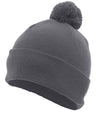 Pacific Headwear Knit Fold Over Pom - Pom Beanie 641K GRAPHITE OS