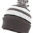 Pacific Headwear Knit Fold Over Pom - Pom Beanie 641K GRAPHITE/WHITE/BLACK OS