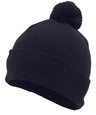 Pacific Headwear Knit Fold Over Pom - Pom Beanie 641K NAVY OS