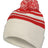 Pacific Headwear Knit Fold Over Pom - Pom Beanie 641K OAT/RED OS