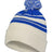 Pacific Headwear Knit Fold Over Pom - Pom Beanie 641K OAT/ROYAL OS