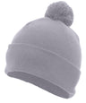 Pacific Headwear Knit Fold Over Pom - Pom Beanie 641K SILVER OS