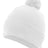 Pacific Headwear Knit Fold Over Pom - Pom Beanie 641K WHITE OS
