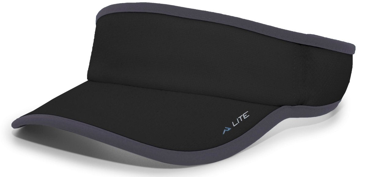 Pacific Headwear LITE ALL - SPORT ACTIVE VISOR 510V BLACK/GRAPHITE OS