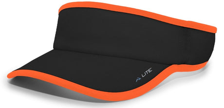 Pacific Headwear LITE ALL - SPORT ACTIVE VISOR 510V BLACK/ORANGE OS