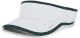 Pacific Headwear LITE ALL - SPORT ACTIVE VISOR 510V WHITE/DARK GREEN OS