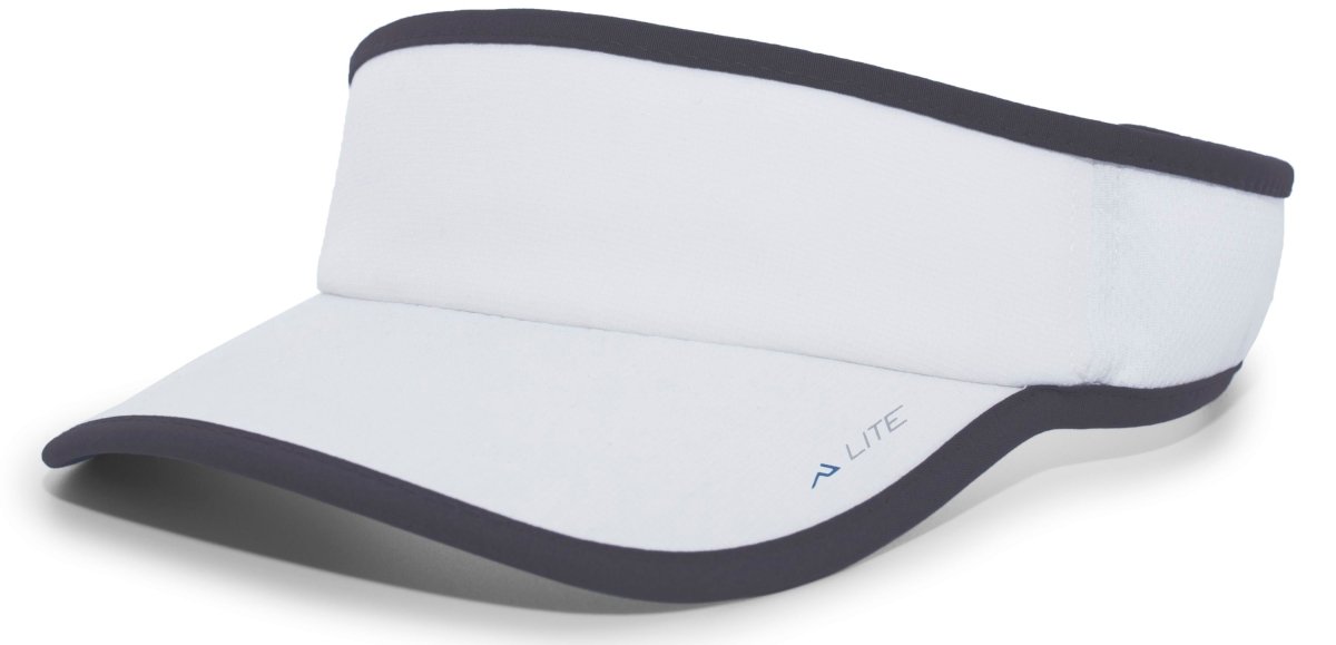 Pacific Headwear LITE ALL - SPORT ACTIVE VISOR 510V WHITE/GRAPHITE OS