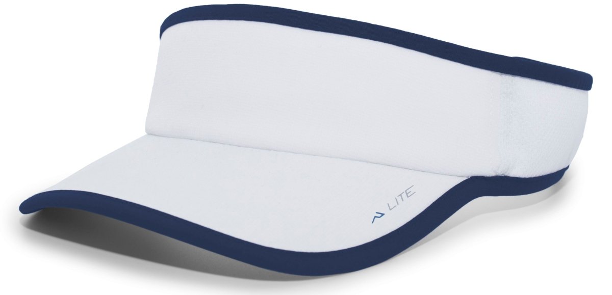 Pacific Headwear LITE ALL - SPORT ACTIVE VISOR 510V WHITE/NAVY OS