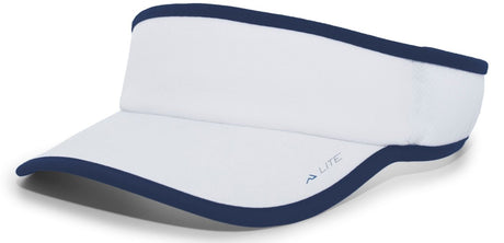 Pacific Headwear LITE ALL - SPORT ACTIVE VISOR 510V WHITE/NAVY OS
