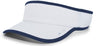 Pacific Headwear LITE ALL - SPORT ACTIVE VISOR 510V WHITE/NAVY OS