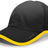 Pacific Headwear Lite Series Active Hook - And - Loop Adjustable Cap 410L BLACK/GOLD OS