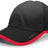 Pacific Headwear Lite Series Active Hook - And - Loop Adjustable Cap 410L BLACK/RED OS