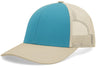 Pacific Headwear Low - Pro Trucker Cap - Pacific Headwear P114 BEIGE/TEAL/BEIGE OS