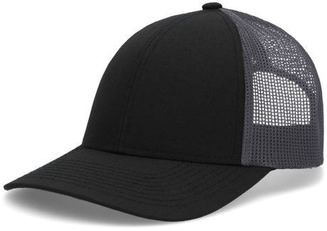 Pacific Headwear Low - Pro Trucker Cap - Pacific Headwear P114 BLACK/GRAPHITE/BLACK OS