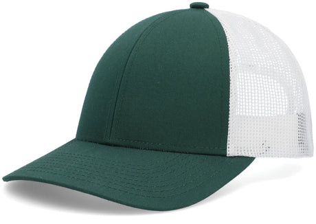 Pacific Headwear Low - Pro Trucker Cap - Pacific Headwear P114 DARK GREEN/WHITE/DARK GREEN OS