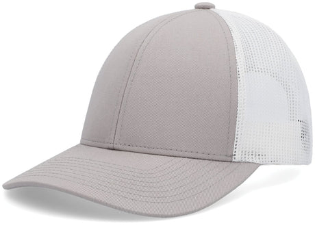 Pacific Headwear Low - Pro Trucker Cap - Pacific Headwear P114 HEATHER GREY/WHITE/HEATHER GRE YTH