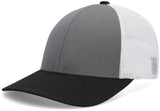 Pacific Headwear Low - Pro Trucker Cap - Pacific Headwear P114 LIGHT CHARCOAL/WHITE/BLACK OS