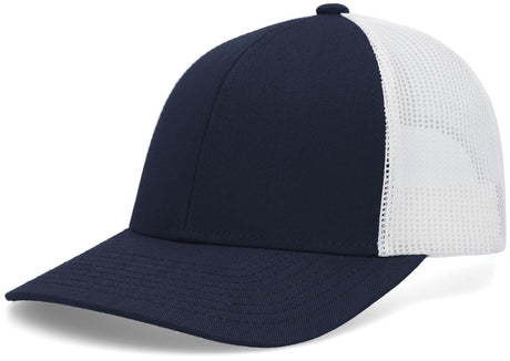 Pacific Headwear Low - Pro Trucker Cap - Pacific Headwear P114 NAVY/WHITE/NAVY OS